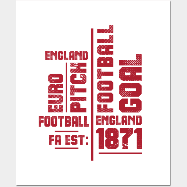 England Football Fan Memorabilia Wall Art by CGD